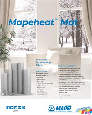 Mapeheat Mat Sheet